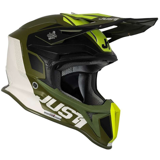 Casco cross enduro Just1 J18 Mips Pulsar Army - Moto Adventure