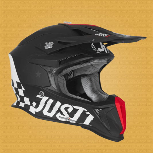 Casco Cross Enduro Just1 J18 Old School - Moto Adventure