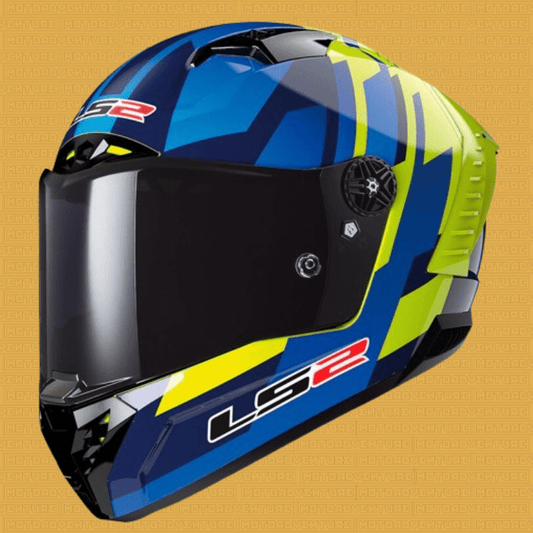 Casco integrale LS2 FF805 THUNDER Carbon ECE2206 Gas giallo blu - Moto Adventure
