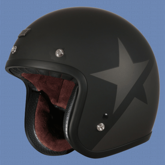 Casco jet vintage Origine Primo star titanio nero - Moto Adventure