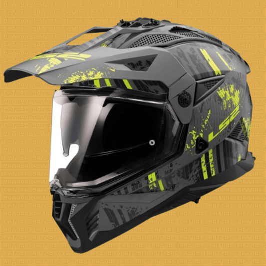 Casco LS2 MX702 Pioneer 2 Crazy giallo - Moto Adventure