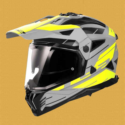 Casco LS2 MX702 Pioneer 2 Namib giallo - Moto Adventure
