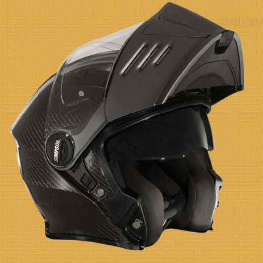 Casco Modulare Simpson Darksome Carbon 2206 nero - Moto Adventure