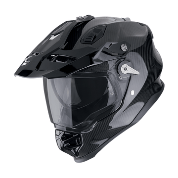 Casco Scorpion ADF - 9000 Carbon Air nero lucido - Moto Adventure