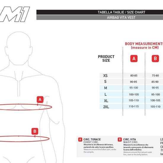 Gilet airbag Motoairbag M1 - Moto Adventure