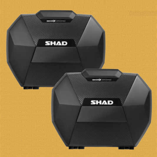 VALIGIE LATERALI ESPANDIBILI SHAD SH38X Carbonio - Moto Adventure