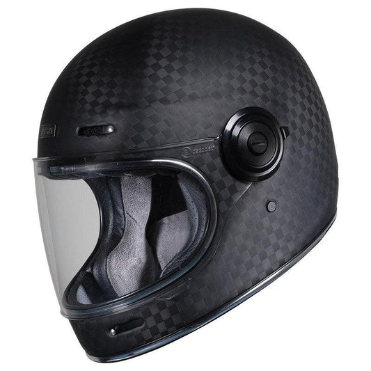 Casco integrale Vintage Just1 J - Cult Solid in carbonio Opaco - Moto Adventure