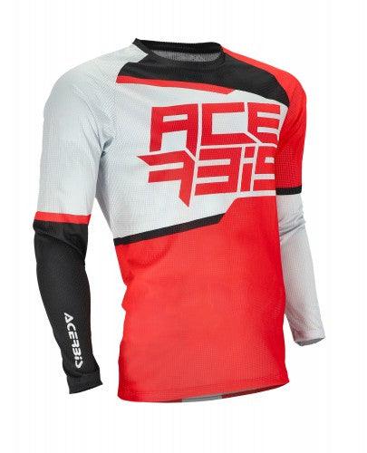 Maglia cross enduro Acerbis MX J - Windy Two Vented Grigio rosso - Moto Adventure