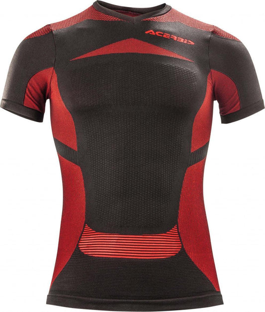 T-Shirt intima tecnica Acerbis X-Body Summer Nero Rosso - Moto Adventure