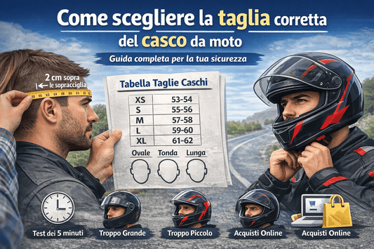 Come scegliere la taglia corretta del casco da moto – Guida definitiva - Moto Adventure