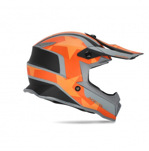 Casco Cross Bambino ACERBIS Profile Junior Grigio Arancio