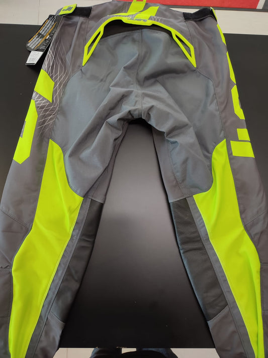 Pantaloni Moto Cross Enduro Just1 J-FORCE grigio giallo