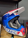 Casco cross enduro Just1 J22F Dynamo rosso blu