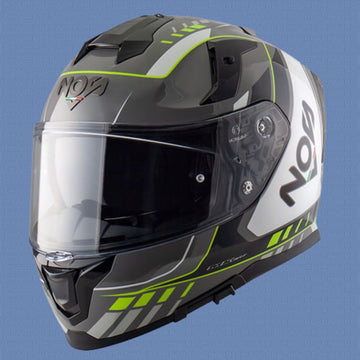 Casco integrale NOS NS-10 Mig grigio giallo fluo