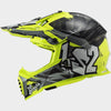 Casco cross bambino LS2 MX437 FAST EVO MINI Crusher nero giallo