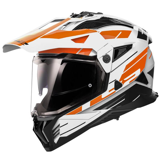 Casco Adventure LS2 MX702 Pioneer II Namib arancio