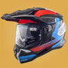 Casco Adventure NOS NS-9 Mirage nero rosso blu