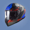 Casco integrale LS2 FF811 VECTOR II Fibra ECE2206 nero opaco rosso blu