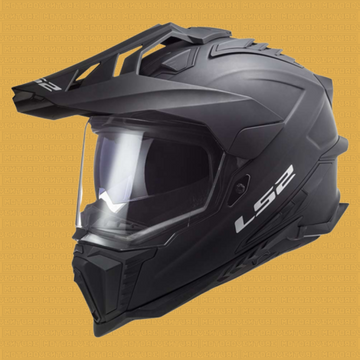 Casco LS2 MX701 EXPLORER in fibra nero opaco