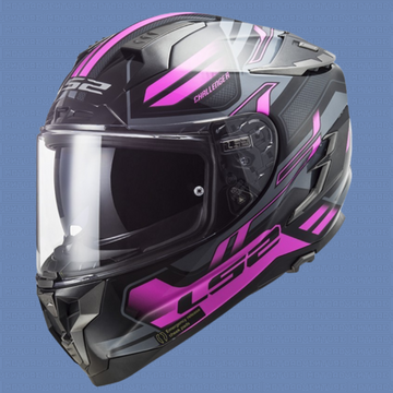 Casco Integrale LS2 FF327 CHALLENGER SOLID Titanio rosa