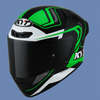 Casco integrale KYT TT Course OVERTECH Nero Verde