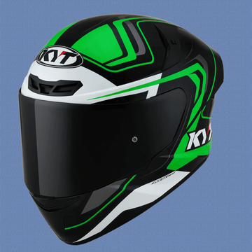 Casco integrale KYT TT Course OVERTECH Nero Verde