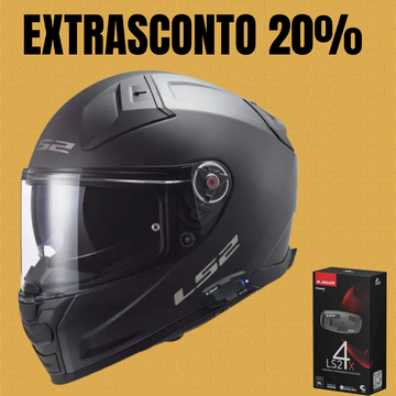 Casco integrale LS2 FF811 Vector II Solid + interfono 4X UCS nero opaco