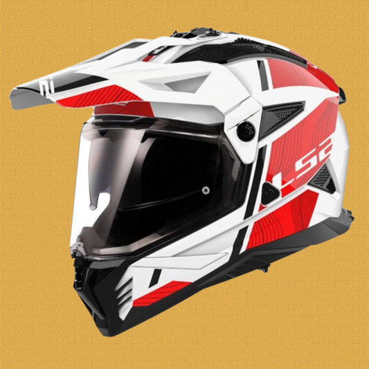 Casco LS2 MX702 Pioneer 2 Hill rosso