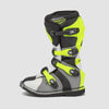 Stivali Cross Enduro bambino Forma GRAVITY Nero grigio giallo fluo