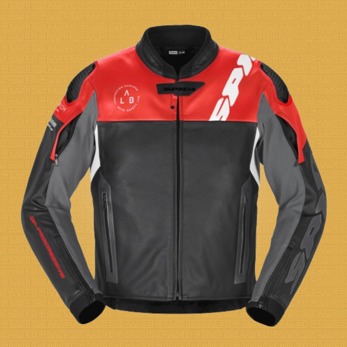 Giacca moto estiva Ls2 Airy uomo grigio nero rosso