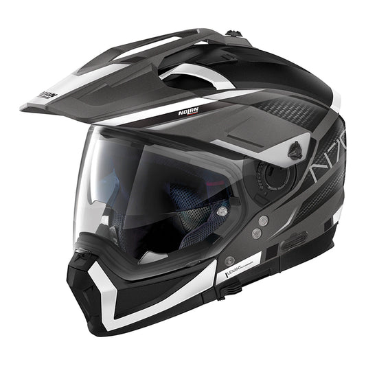 Casco Nolan N70-2 X N-COM Bianco nero opaco