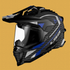 Casco Adventure LS2 MX701 C EXPLORER 2206 Carbon Nero blu - Moto Adventure