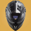 Casco Adventure LS2 MX701 C EXPLORER Carbonio 2206 Carbon nero lucido - Moto Adventure