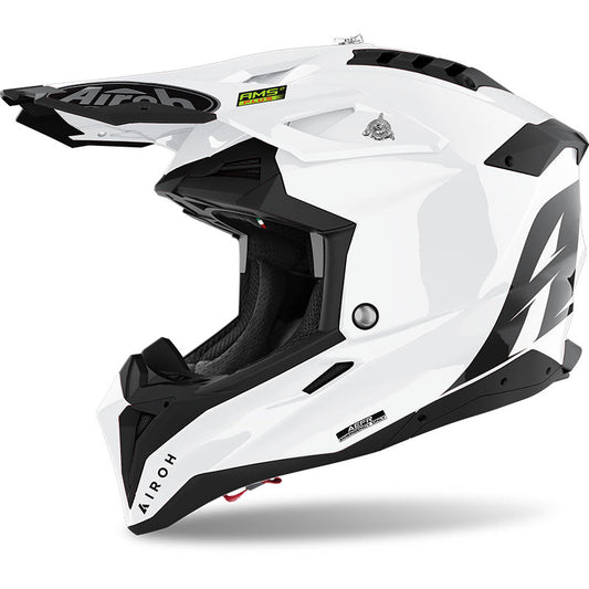 Casco Airoh Aviator 3 Color bianco lucido - Moto Adventure