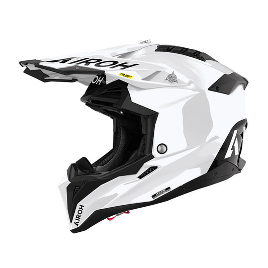 Casco Airoh Aviator 3 Evo Color White Gloss - Moto Adventure