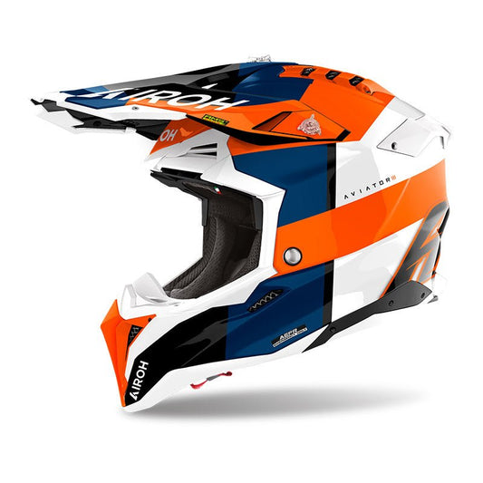 Casco Airoh Aviator 3 Monarch Orange Gloss - Moto Adventure
