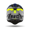 Casco Airoh Aviator 3 Push Blue Gloss - Moto Adventure