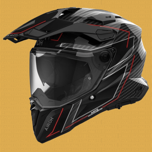 Casco Airoh Commander 2 Carbon Stylish lucido - Moto Adventure