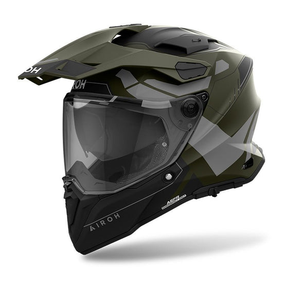 Casco Airoh Commander 2 Reveal verde opaco - Moto Adventure