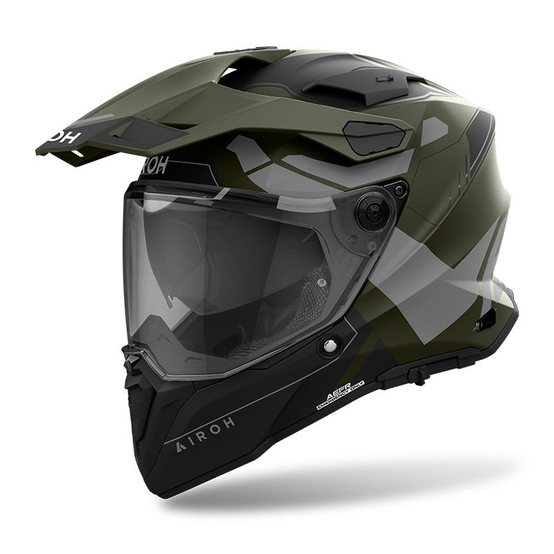 Casco Airoh Commander 2 Reveal verde opaco - Moto Adventure