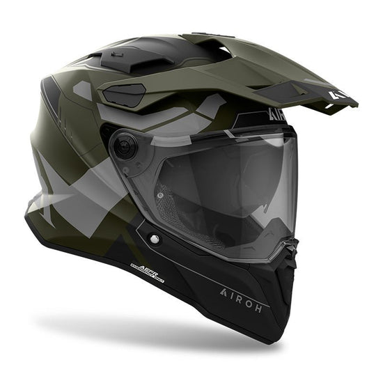 Casco Airoh Commander 2 Reveal verde opaco - Moto Adventure
