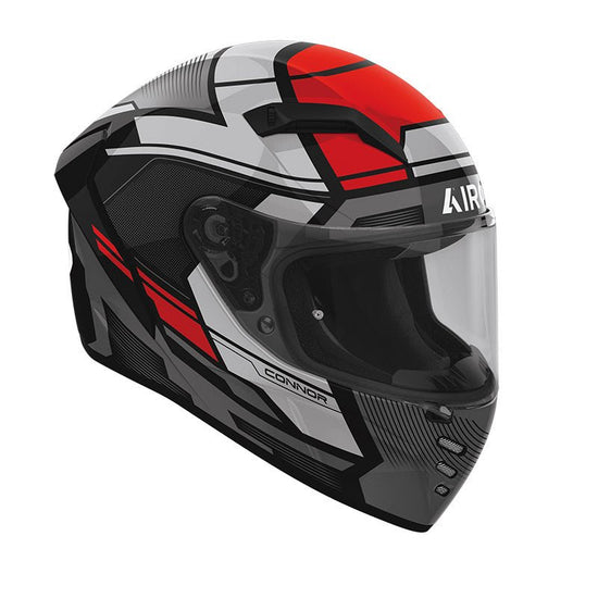Casco Airoh Connor Ego Red Gloss - Moto Adventure