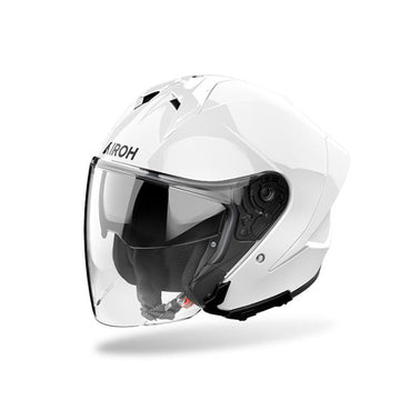Casco Airoh H21 Color White Gloss - Moto Adventure