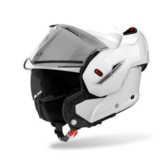 Casco Airoh Mathisse 2 Color White Gloss - Moto Adventure