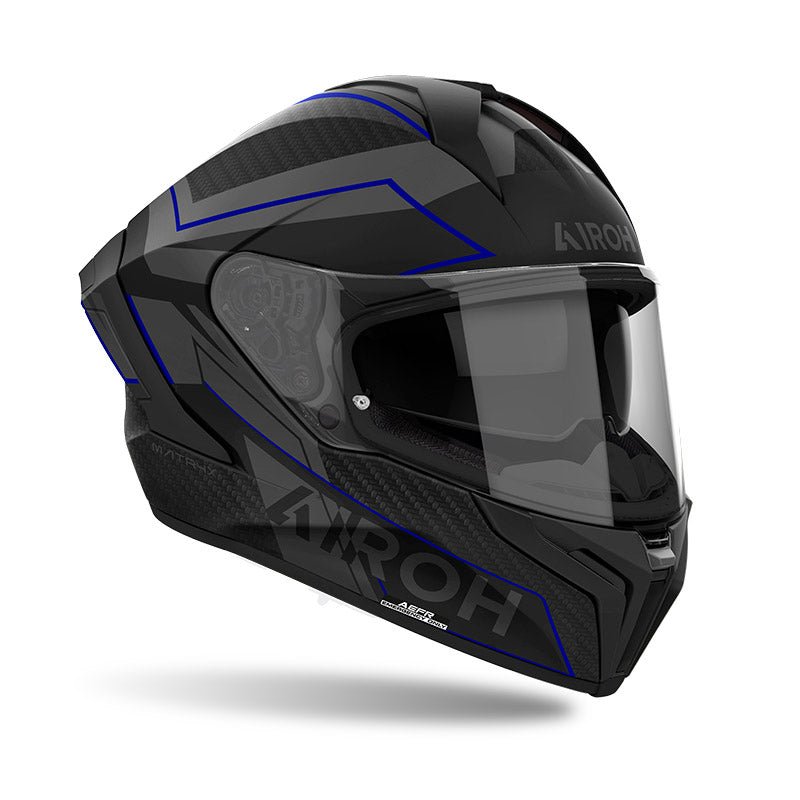 Casco Airoh Matryx Sentinel Blue Matt - Moto Adventure