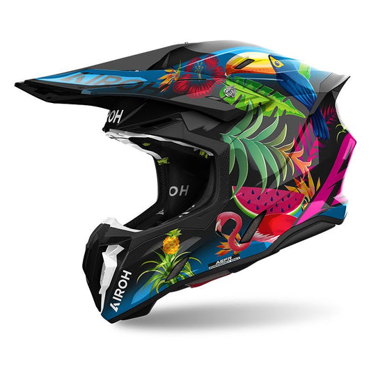 Casco Airoh Twist 3 Amazonia lucido - Moto Adventure