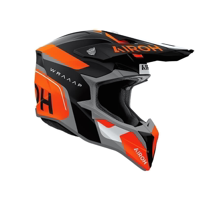 Casco Airoh Wraaap Conquer Orange Matt - Moto Adventure
