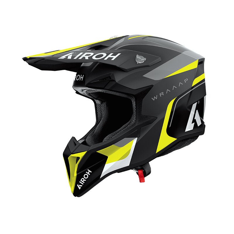 Casco Airoh Wraaap Conquer Yellow Matt - Moto Adventure