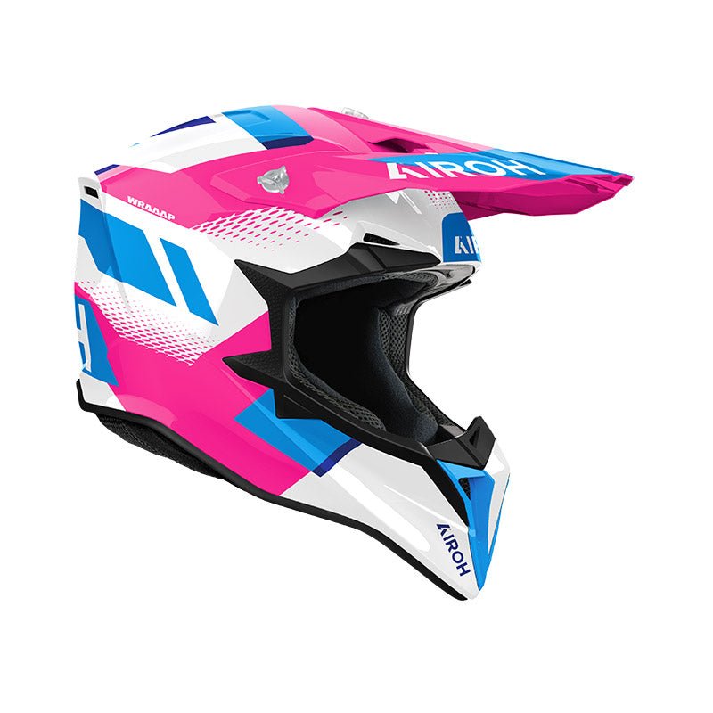 Casco Airoh Wraaap Vision Pink Gloss - Moto Adventure