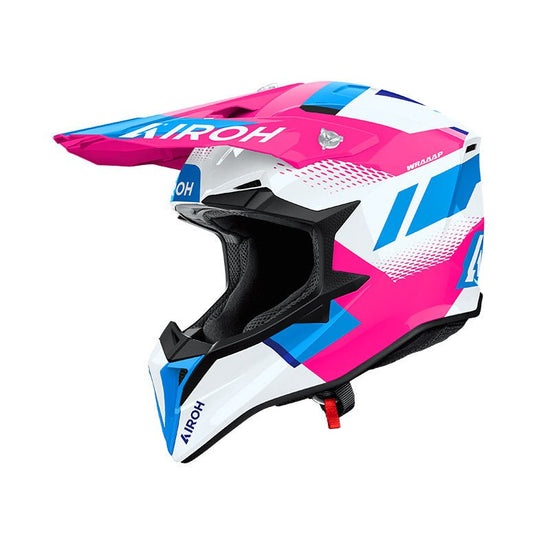 Casco Airoh Wraaap Vision Pink Gloss - Moto Adventure